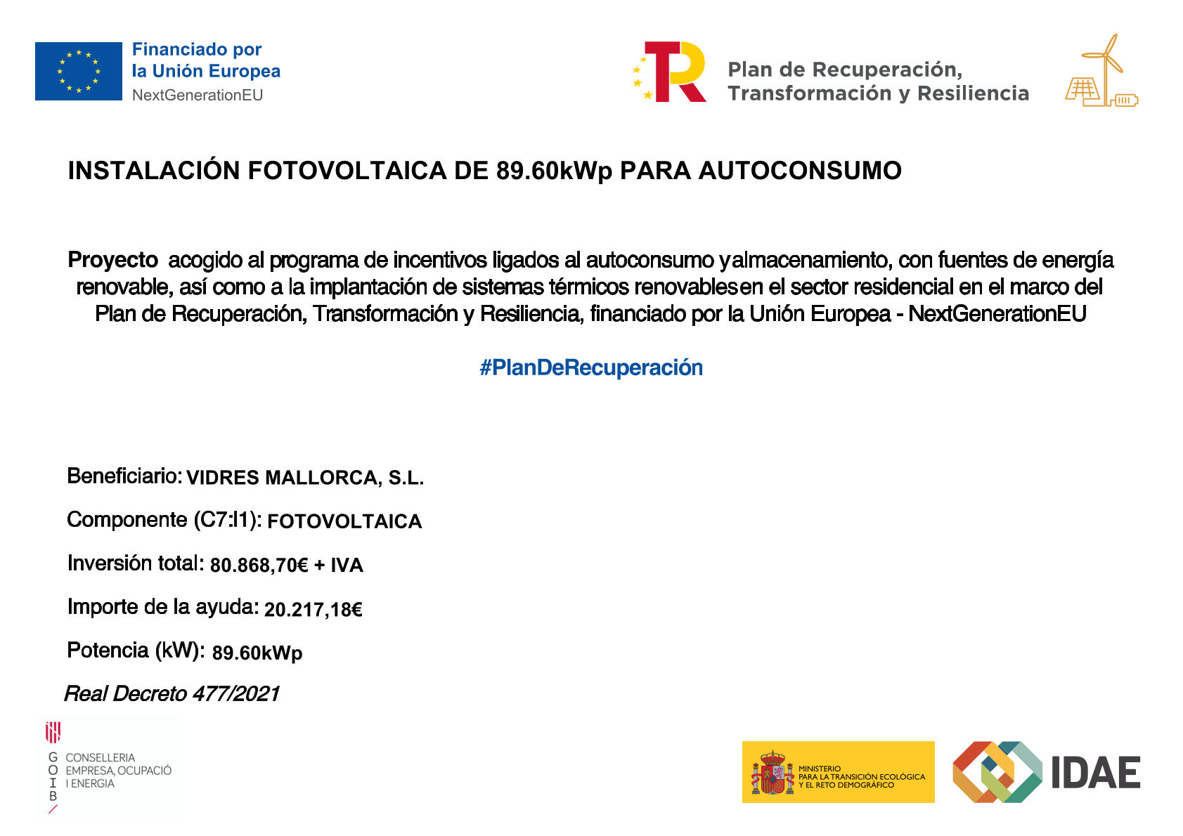 Instalación fotovoltaica